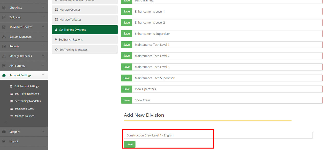 How to Set Up Divisions & Mandates Greenius